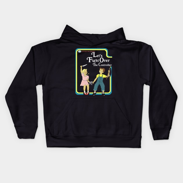 Let's Fight Over The Controller Kids Hoodie by Limit Break Merch